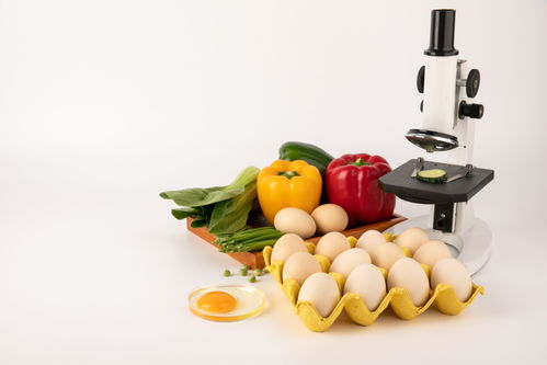 甜椒鸡蛋食品安全农业科技食品培育摄影图 插画 下载至来源处